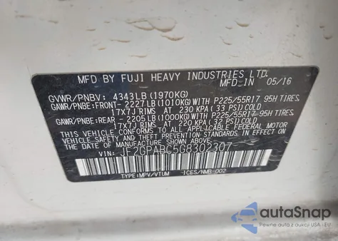 2016 Subaru Crosstrek 2.0I Premium из США, поврежденный, VIN JF2GPABC5G8302307